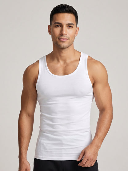 KOVRAI FLEX TANK™ - Premium Cotton Fitted Tank